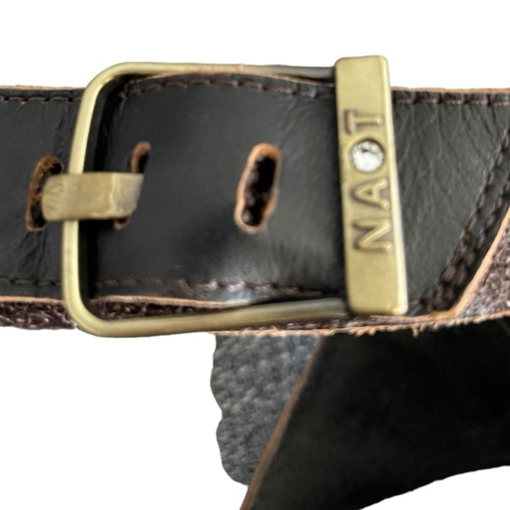 Naot Brown Multi-Strap Buckle Ankle Sandal - Picture 7 of 10